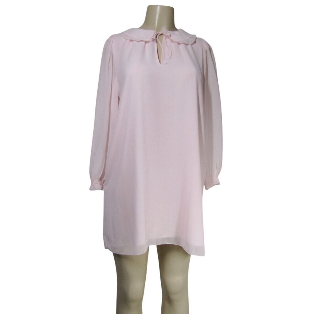 ARITZIA WILFRED Pink Pastel BUGSY Coquette Fairy Lolita Chiffon Mini Dress XS